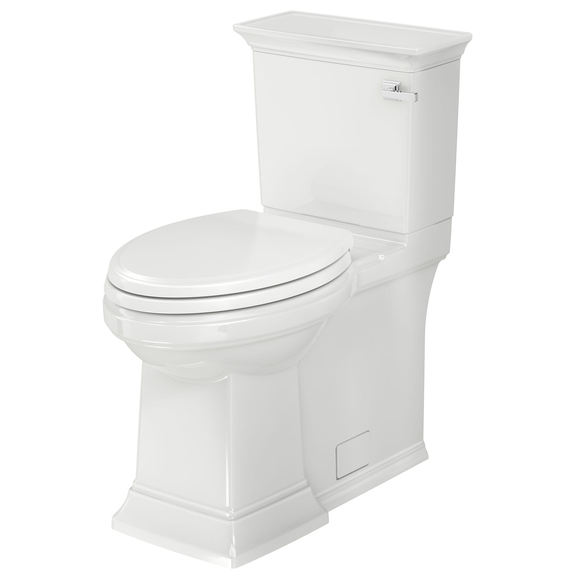 Town Square S Skirted Two Piece 128 gpf 48 Lpf Chair Height Right Hand Trip Lever Elongated Toilet With Seat WHITE